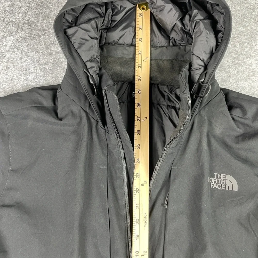 The North Face Hooded Jacket Mens XXL Black Apex Elevation PrimaLoft Insulated